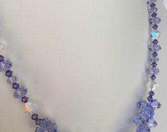 Violet Swarovski Crystal Necklace
