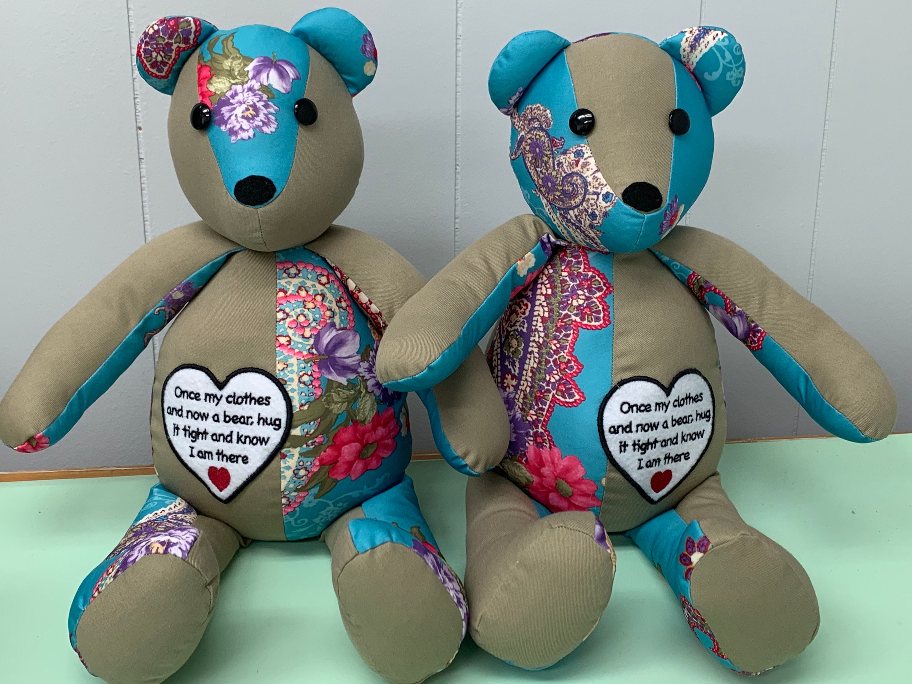 Memory Bear Made From Your Loved Ones Clothing Handmade Teddy Etsy Canada
