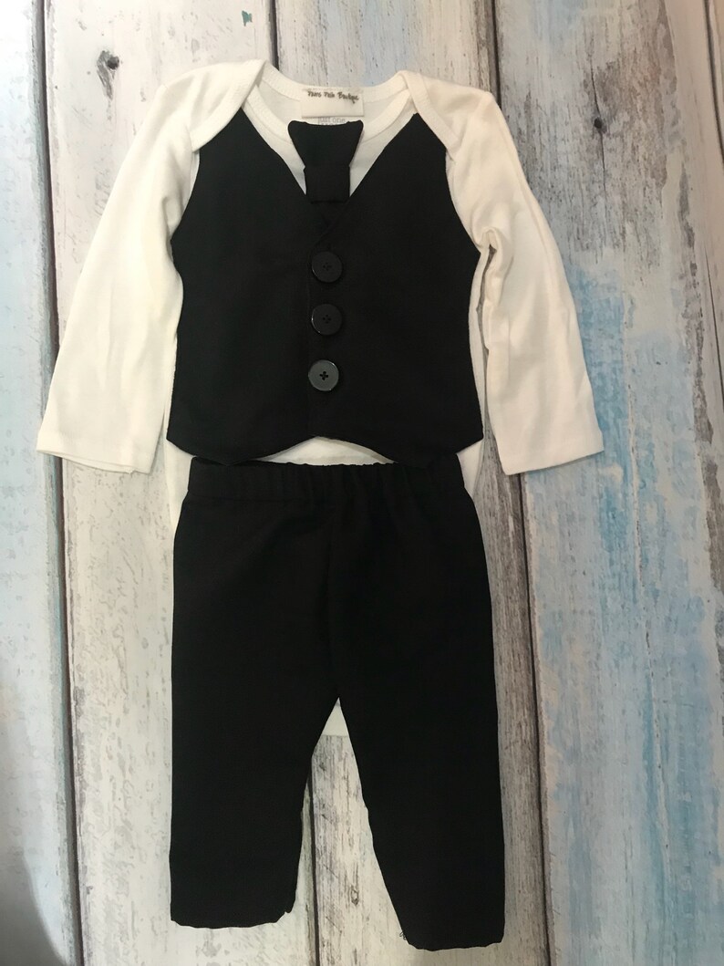newborn baby outfit black vest Baby suit baby vest black suit newborn suit baby boy vest 3 piece suit infant suit