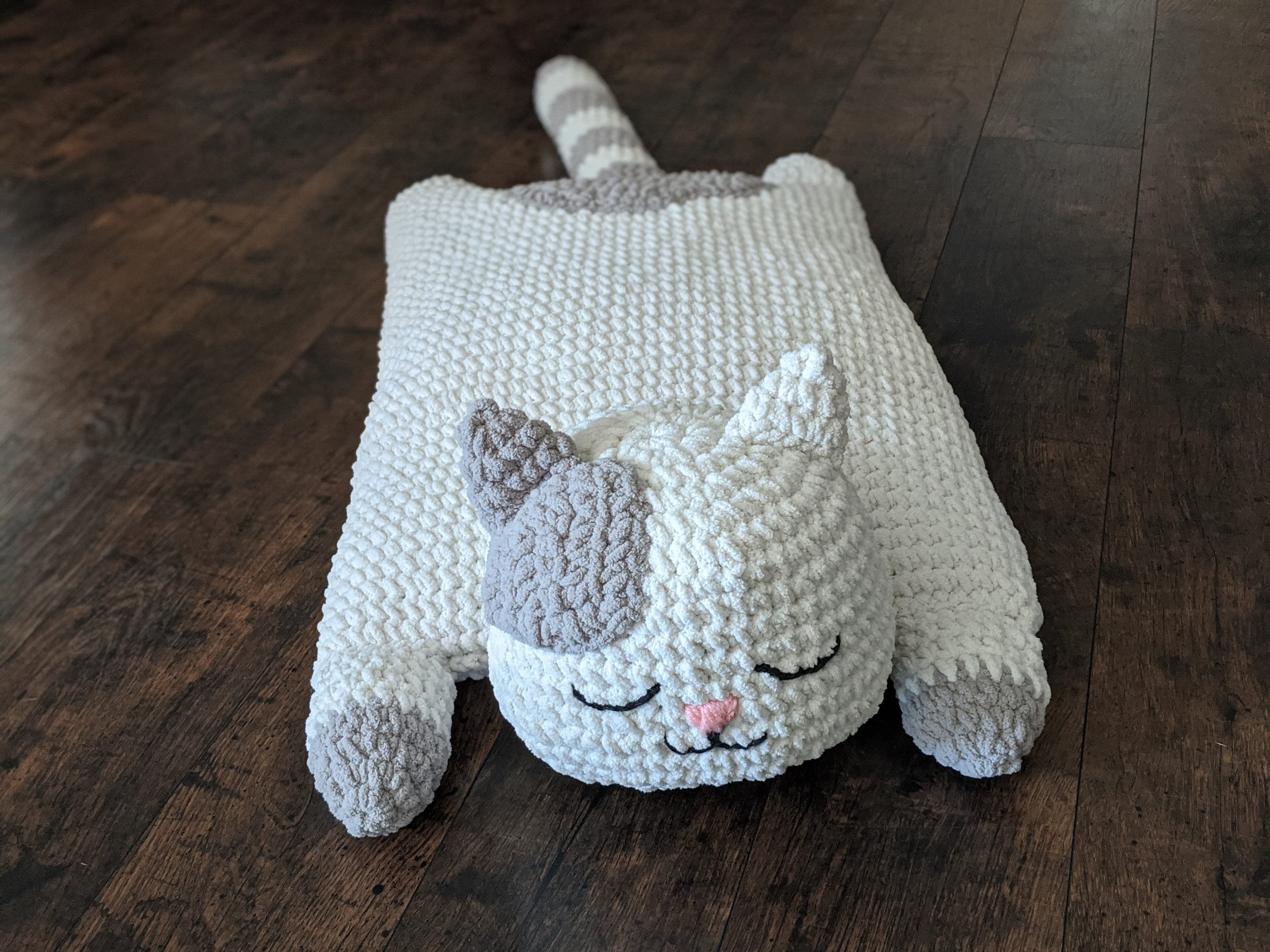 Sleepy Time Kitty Pillow Pattern Kitty Cat Pillow Pet Crochet Pattern Etsy