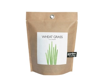 Wheat Grass-in-a-Bag – Self Contained – Eco Friendly –  Herbs - Indoor Garden - Add to smoothies and more