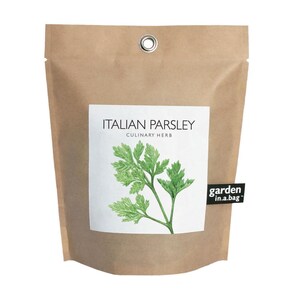 Parsley Garden-in-a-Bag – Indoor Garden Gift – Indoor Herb Garden Kit - Kitchen Herb - Gift for the home cook - Herb Garden Seed