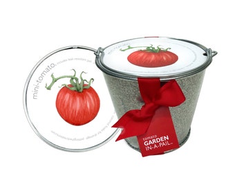 Tomato Pail – Tomato grow kit-  Self Contained Grow Kit – Eco Friendly – Patio Garden – Veggie Garden – Kitchen Garden - Indoor Garden