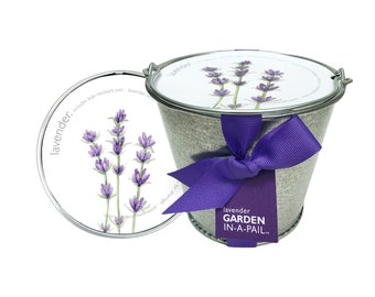 Lavender Pail |  Self Contained Grow Kit – Eco Friendly – Patio Garden – Fragrant Flowers – Kitchen Garden - Indoor Garden – Mother's Day