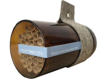 Mason Bees - Native Bee Nest - Urban Bee House - Bee Houses - Pollination - Solitary Bees - Christma - Bee Nest - Insect Nest Bee