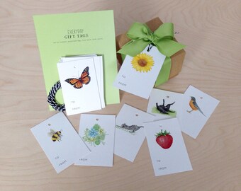 Everyday Gift Tag Set - Gift Tag Set - Watercolors - Handmade Gift Tags - Stationery - Gift Tags - Illustrated - Mother's Day - Mom