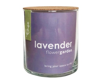 Lavender Flower Garden | Indoor Lavender Flower grow kit - gift for her - fragrant flower lavender plant - culinary lavender - garden gift