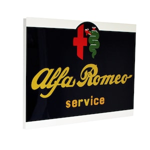 Vintage Alfa Romeo Metal US Dealer Sign, 1970 - 80&#39;s