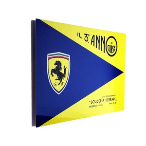 Vintage Ferrari Yearbook Cover Metal Sign, 1930 - 1932