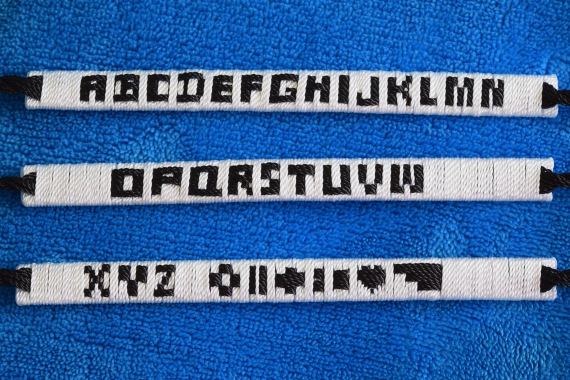 Mexican Name Bracelet/ Handmade Woven Name Bracelet/ Friendship