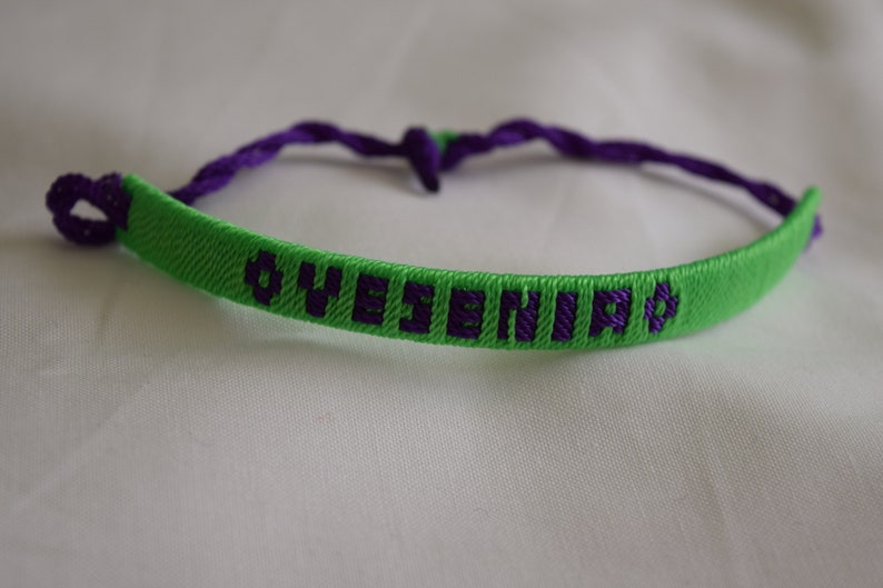 Mexican Name Bracelet/handmade Woven Name Bracelet/ Friendship Bracelet