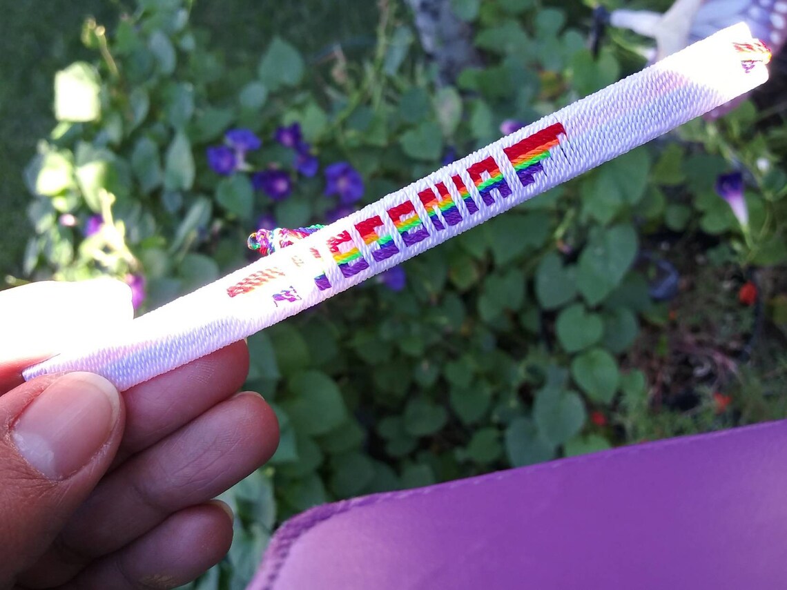 Mexican Name Bracelet/ Handmade Woven Name Bracelet/ Friendship