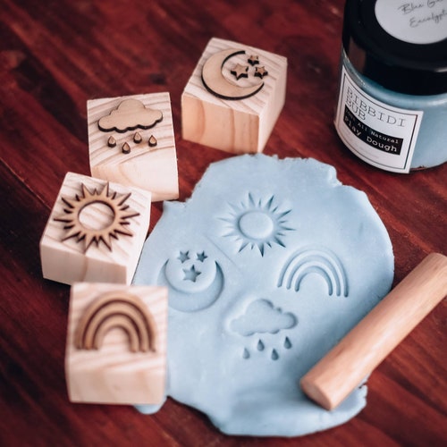 Australian Handmade Play Dough Stamps 4 X Sky Etsy