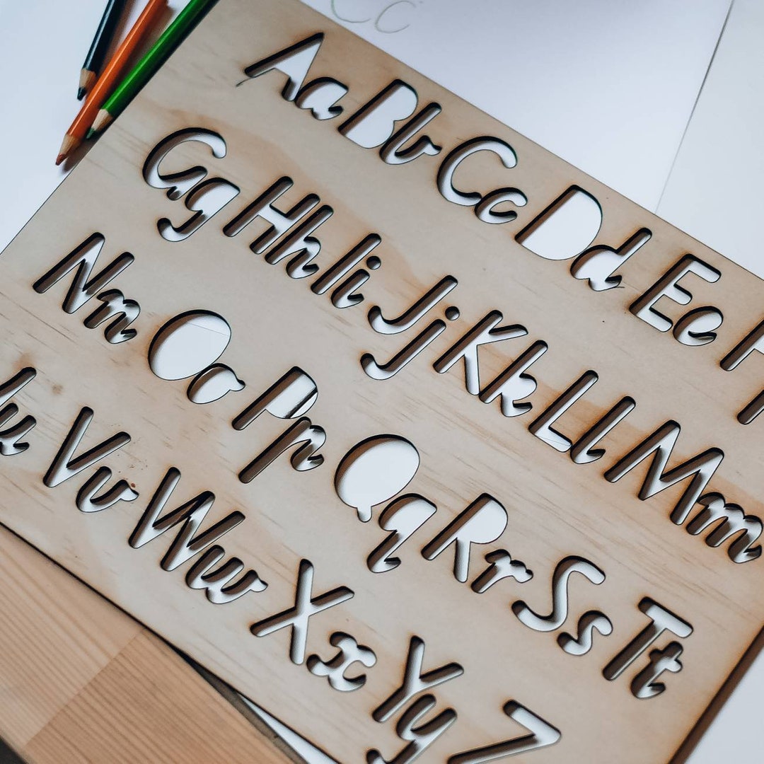 Alphabet Upper and Lower Case Stencil - Etsy Australia