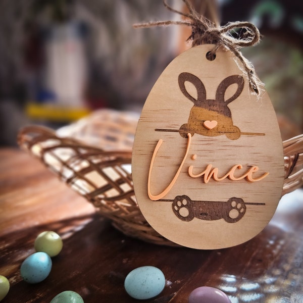 Personalised Easter Tag for baskets