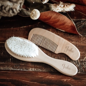 Personalised Baby Brush and Comb set