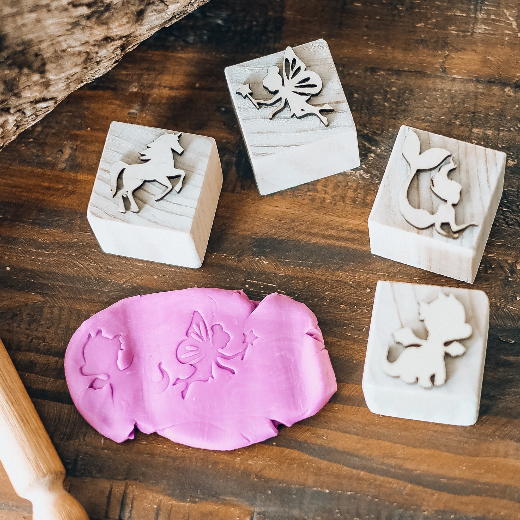 Australian handmade play dough stamps 4 x MYTHICAL CREATURES Etsy