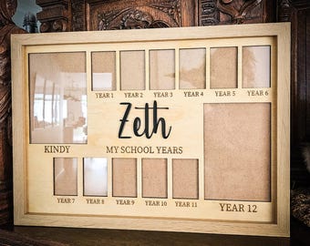 Personalised School Years Photo Frame Large