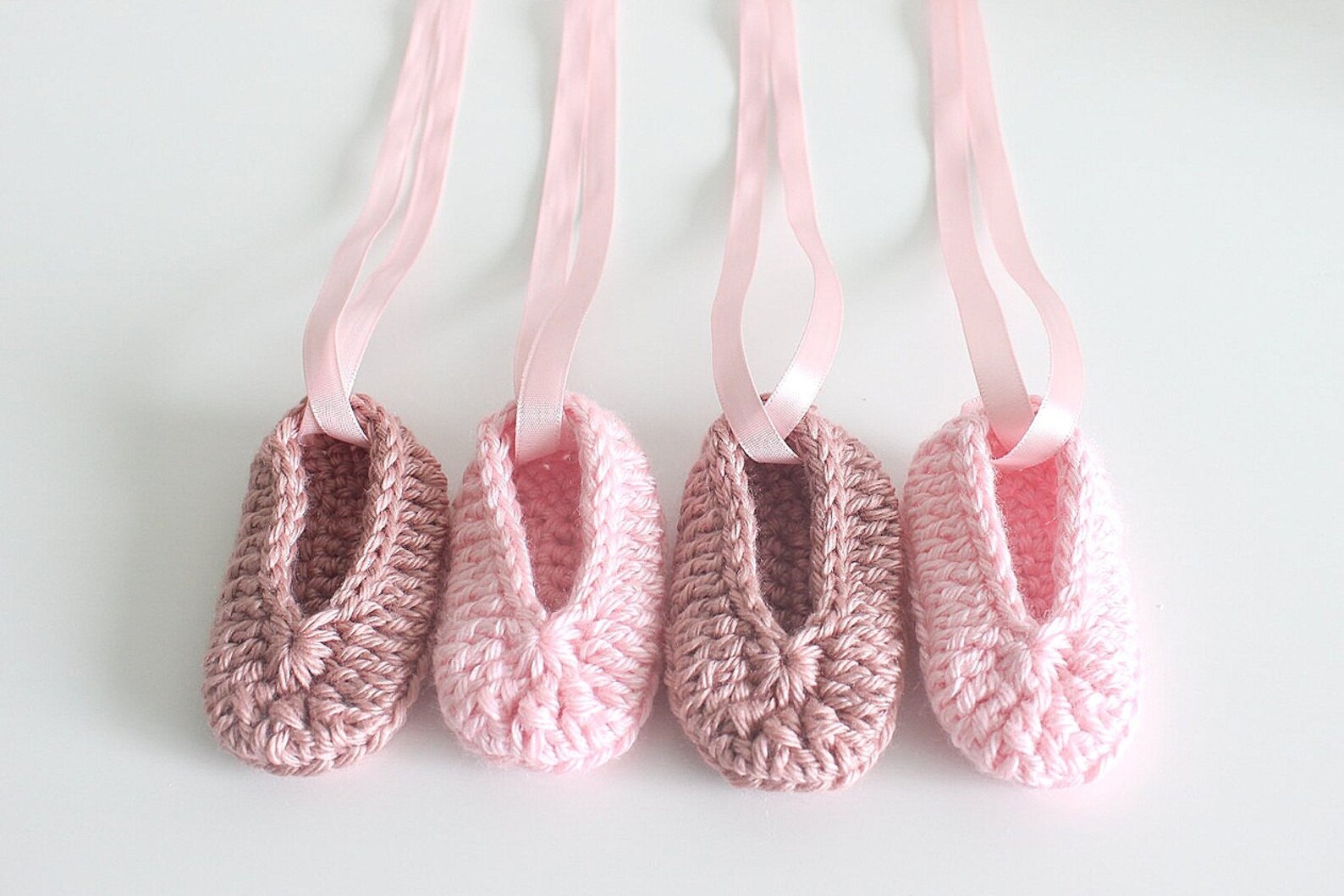 Baby Ballerina Slippers PATTERN crochet pointe Shoes booties Etsy