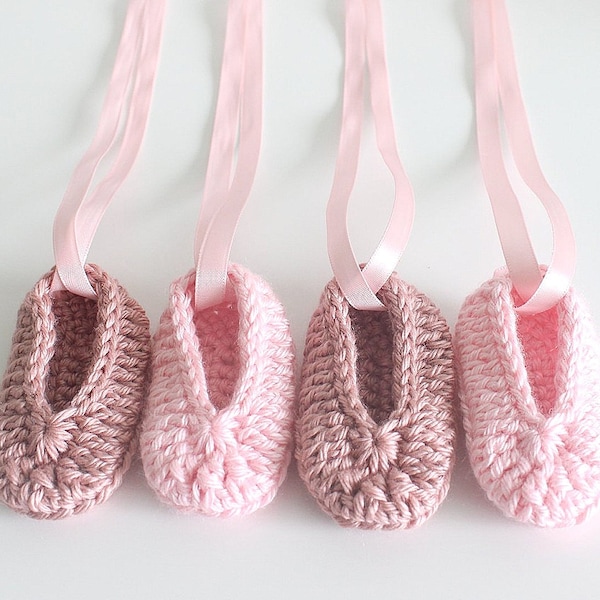 Baby Ballerina Slippers  PATTERN {Crochet} {Pointe Shoes} {Booties}