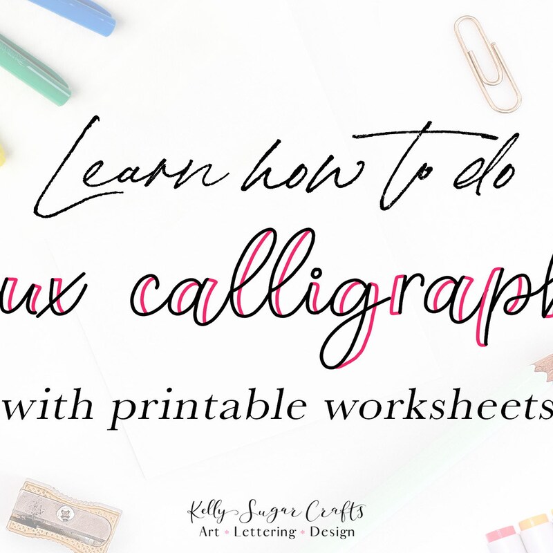 Faux Calligraphy - Etsy