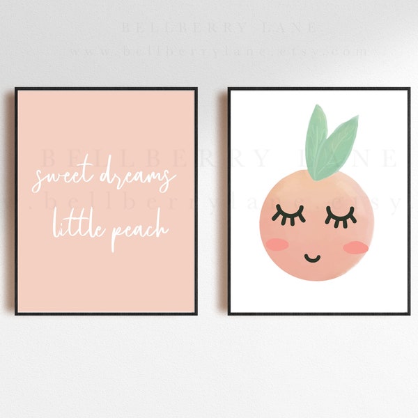 Peach Nursery Etsy