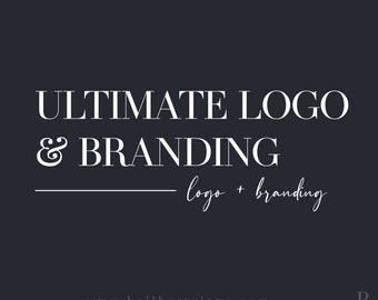 ULTIMATE CUSTOM BRANDING Package, custom logo design, custom business card, ooak logo, business branding, custom blog branding package