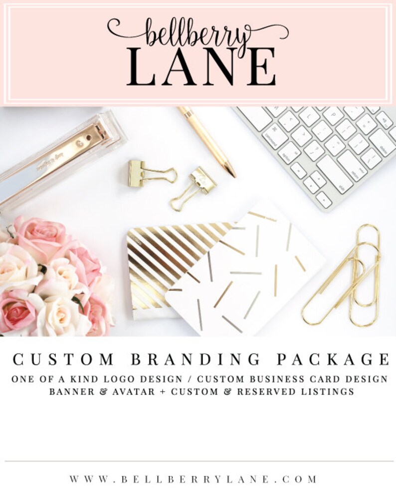 Custom Branding Package Professional Logo Design Photography Etsy