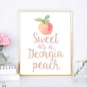 Georgia Peach Party Decor Print (Digital Download)