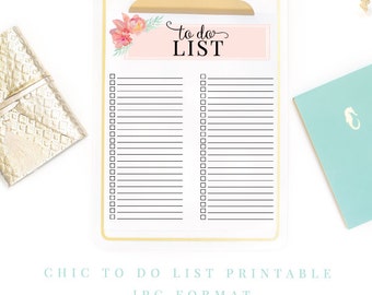 To Do List Printable - Instant Digital Download planner  - work printable - productivity printable - home printable - organization printable