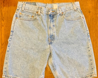 mens levi 505 denim shorts