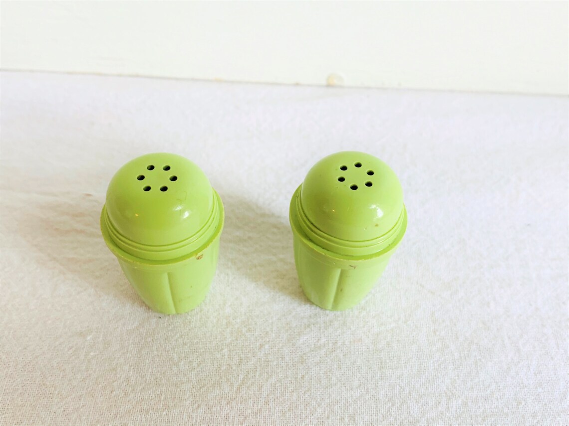 Vintage Tiny Salt And Pepper Shakers Miniature Salt And Etsy