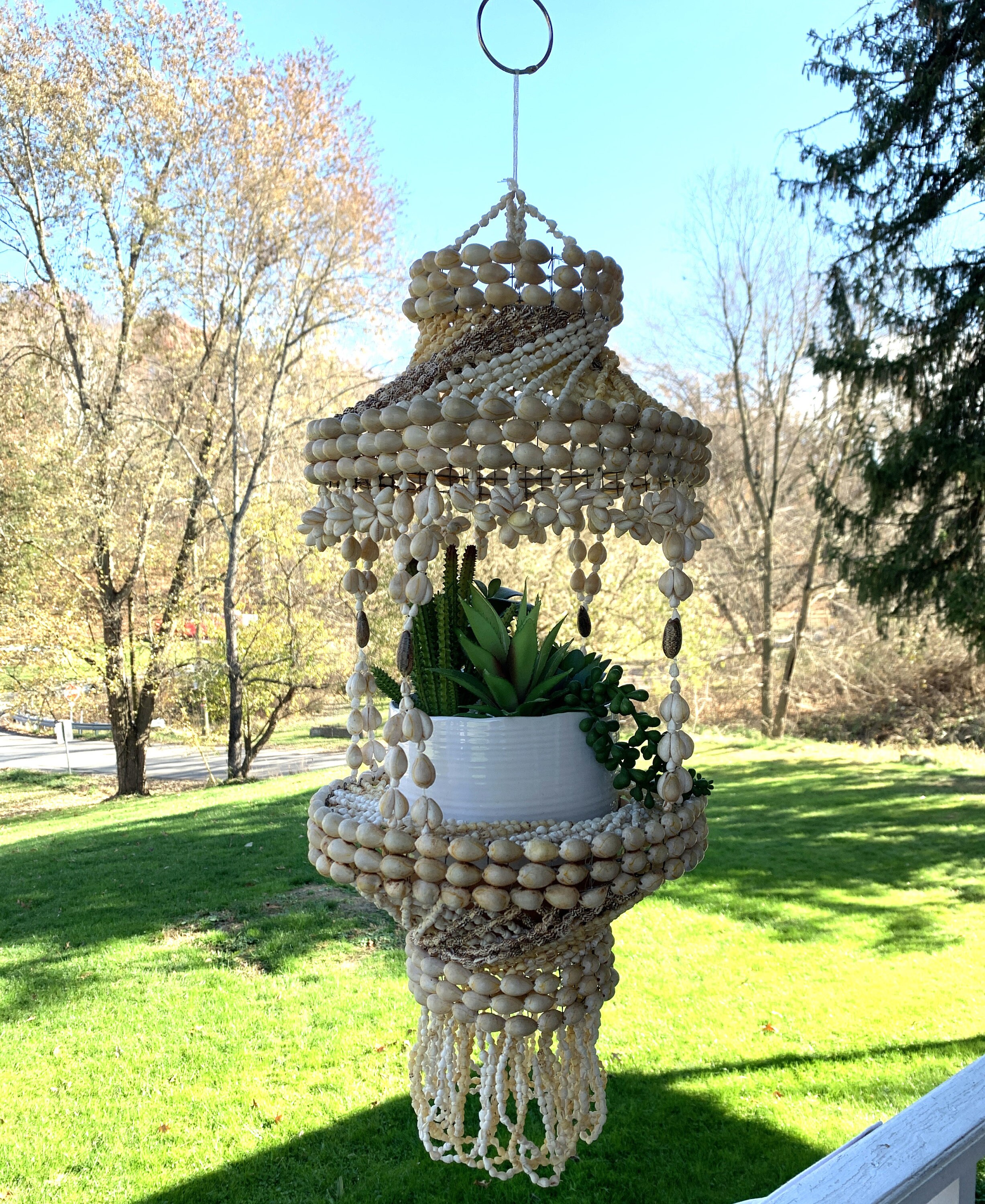 Shell Plant Hanger Etsy