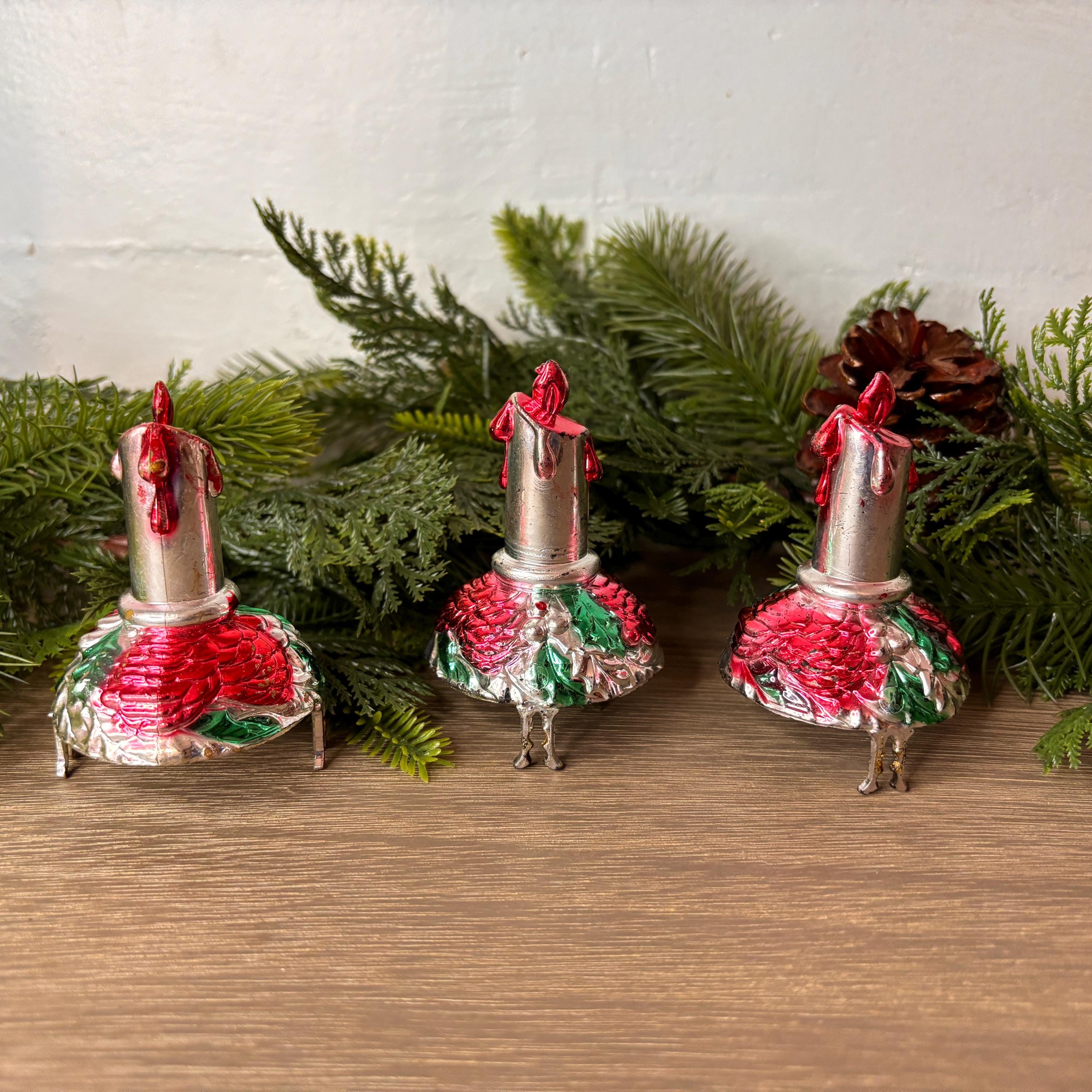 Vintage Clip on Candle Ornaments - Etsy