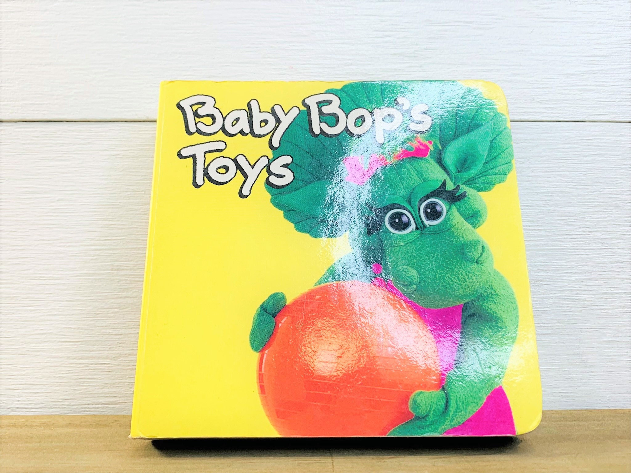 Vintage 1993 Barney Character Baby Bop s Toys Miniature Board Book Baby Bop Shows Off All Her Toys Vintage Toddler Books Free Shipping
