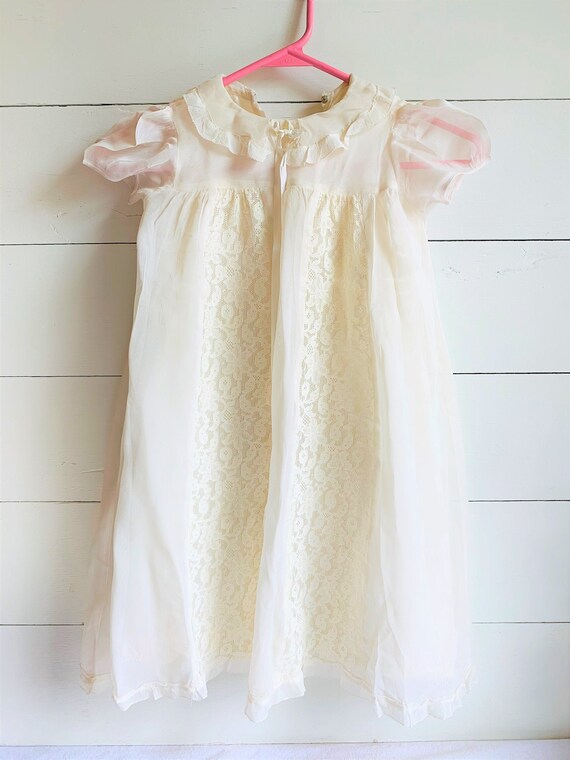 Luxury Vintage Christening Gown Infant Antique Toddler Baby Baptism Dress+Bonnet 