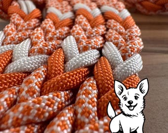 Burnt Orange Leash, Paracord Dog Leash, Dog Training Leash, Large Dog Leash, Dog Lead, Dog Walker Gift, Gift for Dog Mom, Dog Gift for Owner