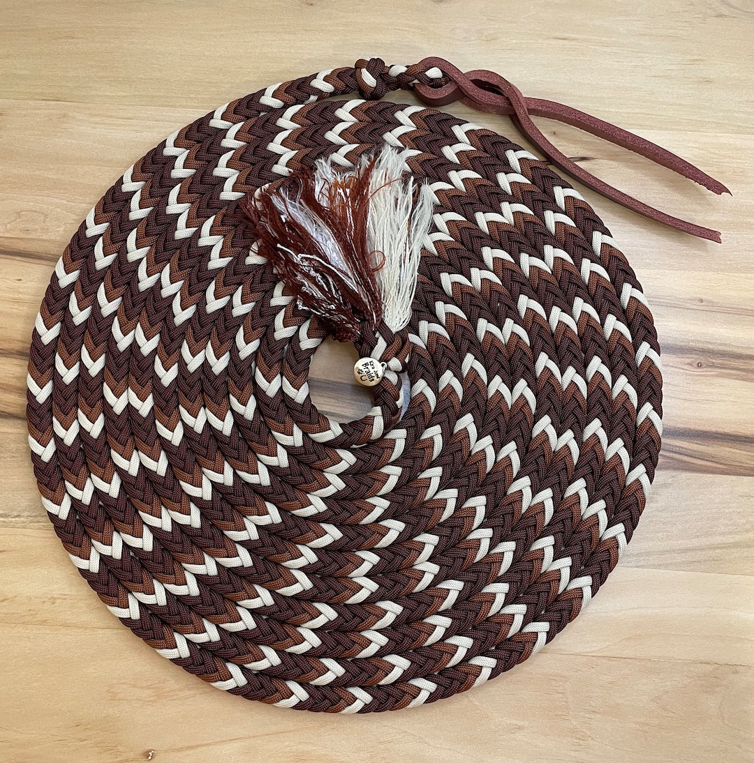 Brown Mecate Reins Cherry Mecate Reins 22 Foot Mecate Reins Etsy