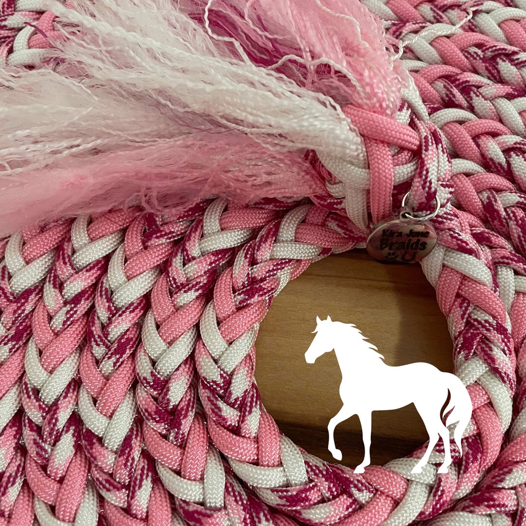 Pink Mecate Reins, Paracord Reins, Horse Lead Rope, Gift for Horse ...