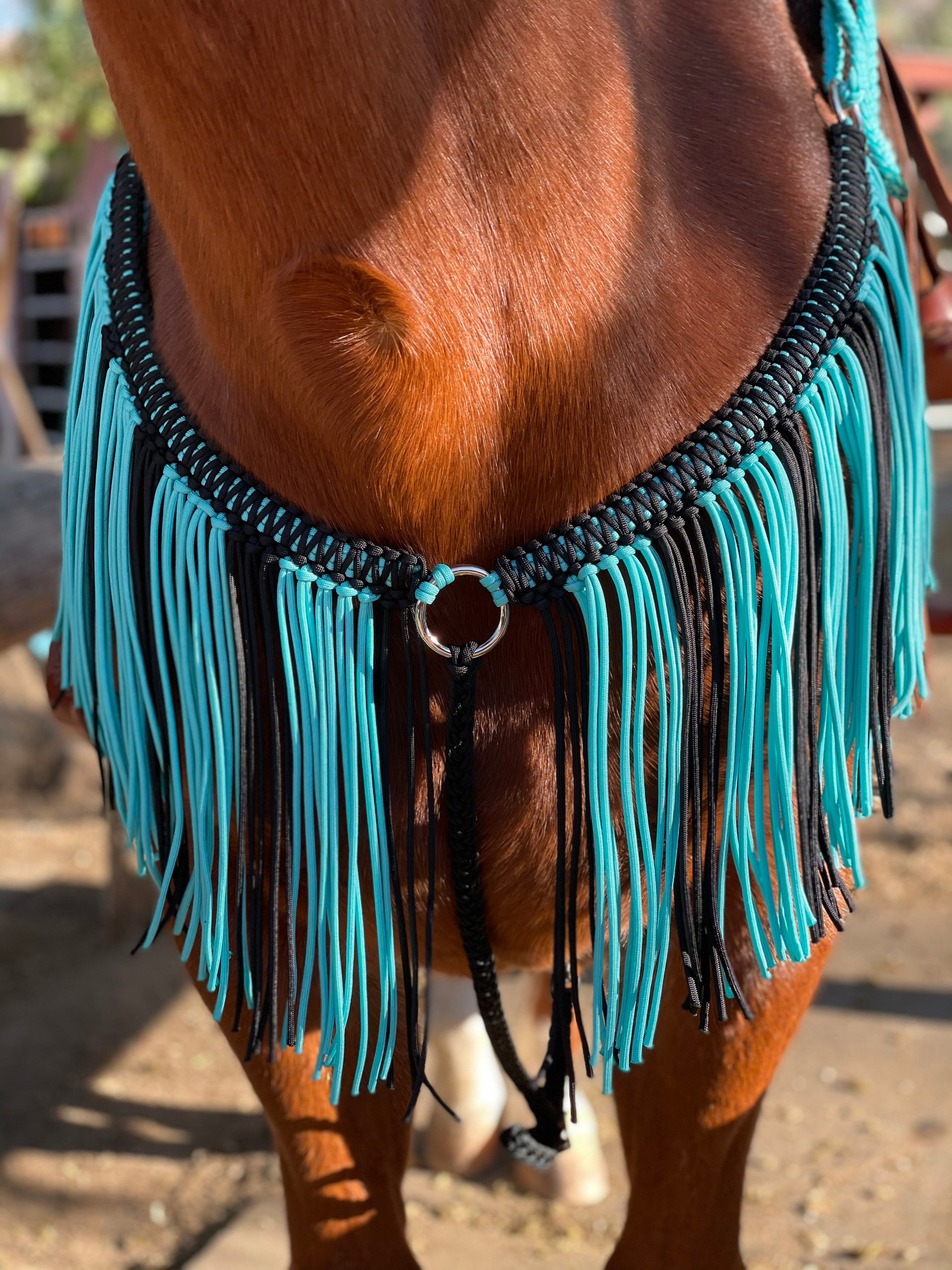 Custom Paracord Fringe Breast Collar Etsy