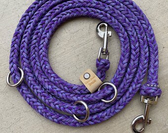 Purple Hands Free Leash, 7.5 Foot Dog Leash, Dog Leash, Hands Free Leash, Leash, Purple Leash, Hands Free, Gift for Dog, Gift for Her