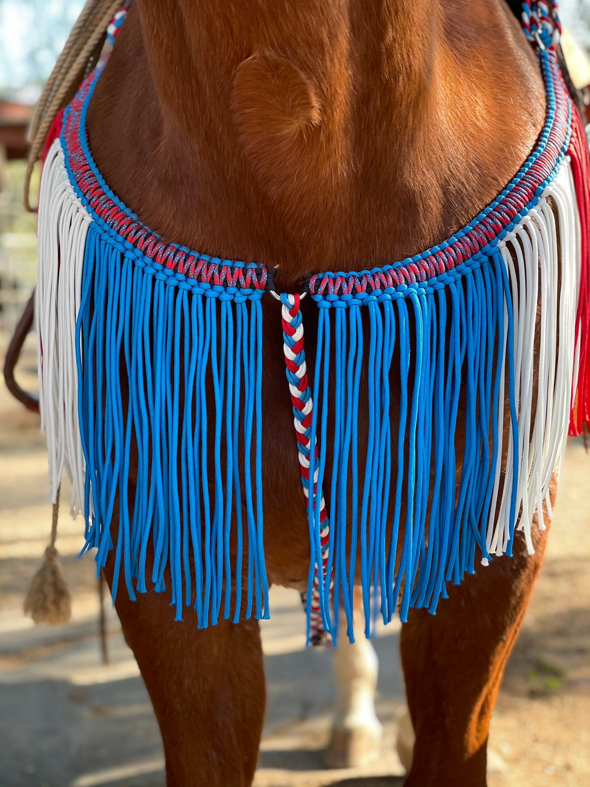Custom Paracord Fringe Breast Collar Breast Collar Fringe Etsy