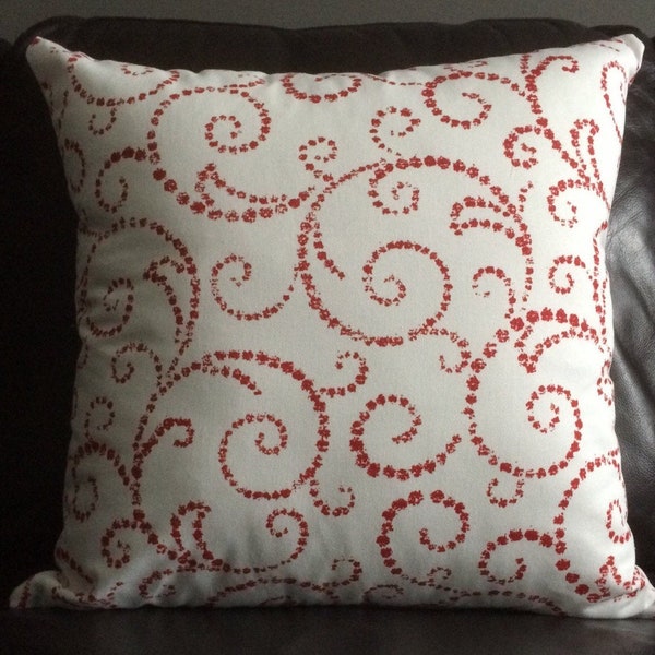 Red Cushion Cover Etsy