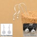 20pcs .925 Sterling Silver Joint Earwire Hook Jewelry Earring  Pearl Beads Findings DIY