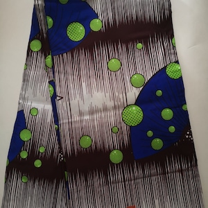 Cotton Ankara fabric, African Wax Print, African Clothing.Fabulous Printed Wax.