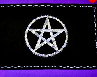 Cool Purples Orchids Pentacle Runner