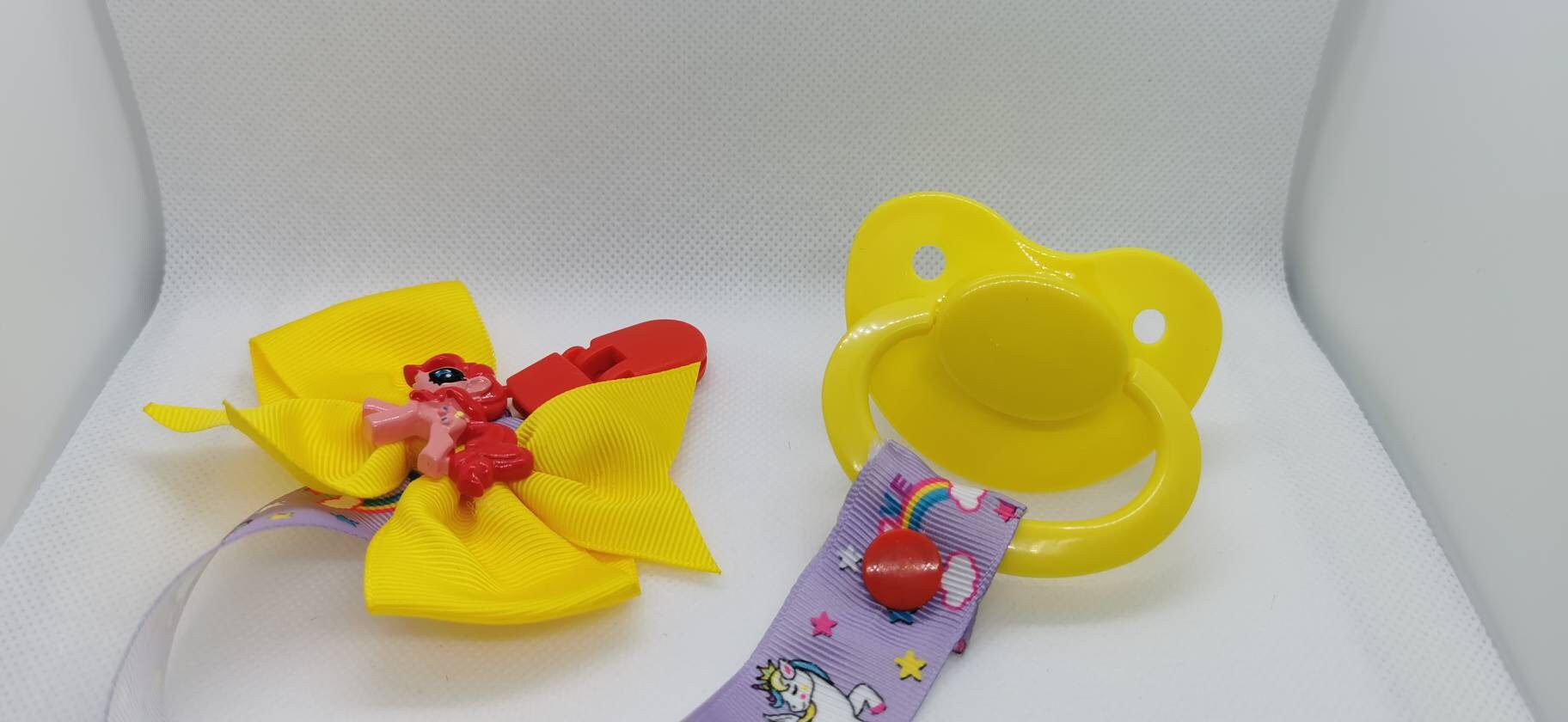 Adult sized pacifier paci dummy clip kawaii cute unicorn mlp Etsy
