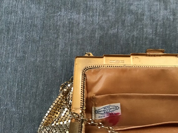 Whiting and Davis Gold Mesh Purse - image 3