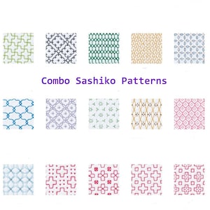 Nouveau BIG COMBO 4 eBooks Sashiko Motifs japonais PDF Broderie artisanale