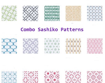 New BIG COMBO 4 Sashiko eBooks Japanische Muster PDF Handwerksstickerei
